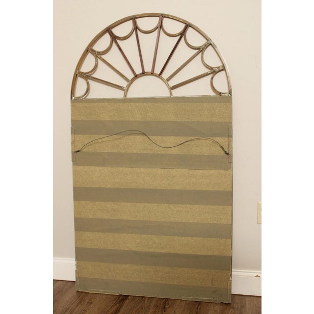Vintage Hollywood Regency Brass Arch Mirror For Sale - Image 11 of 12