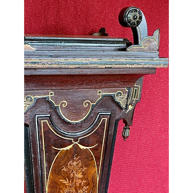 ANTIQUE VICTORIAN RENAISSANCE REVIVAL AESTHETIC Style Ornate Walnut Pedestal For Sale - Image 11 of 18