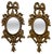 Oval Rococo Gilt Wall Mirrors, 1980s, Set of 2 For Sale