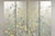 Chinoiserie Vintage Chinoiserie Silver Leaf Birds Butterflies 4 Panel Screen Room Divider A For Sale - Image 3 of 15