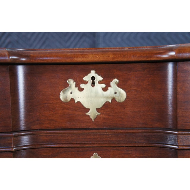 1970s Pennsylvania House Georgian Style Cherry Block Front Chest of Drawers Dresser For Sale - Image 10 of 12
