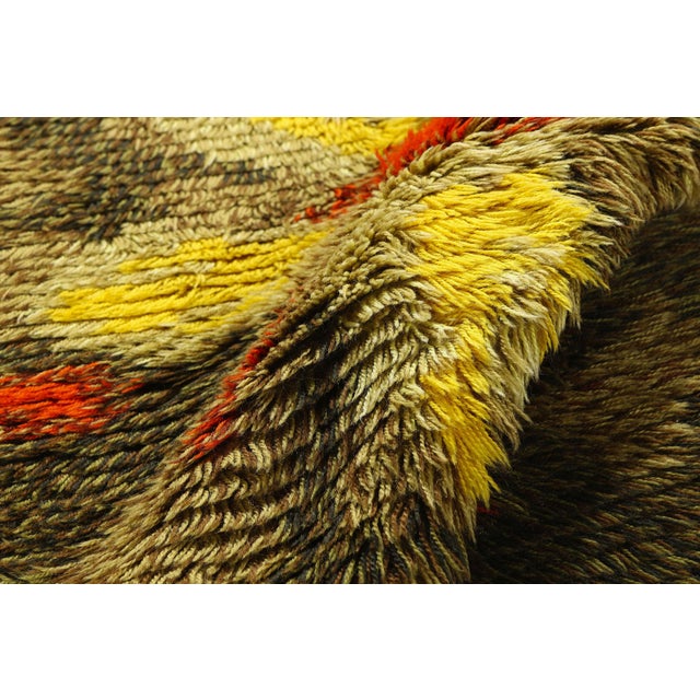 Vintage Swedish Rya Rug, 02'05 X 04'02 For Sale In Dallas - Image 6 of 10