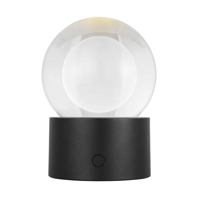Sean Lavin by Visual Comfort Modern Mina Cordless/Rechargeable Table Lamp in Black For Sale - Image 9 of 9