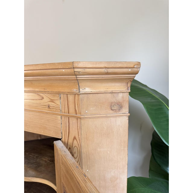 Large Antique Pine Corner Cabinet Pantry, 1890s For Sale - Image 4 of 10
