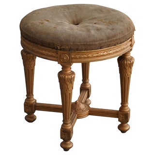 Late 18th Century Gustavian Swedish Round Stool For Sale