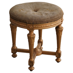 Late 18th Century Gustavian Swedish Round Stool