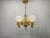 Beautiful Art Deco chandelier produced in Czechoslovakia during the 1930s. This elegant ceiling light features polished...