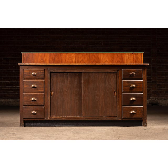 Early 20th Century General Store Display Counter With Glass Showcase For Sale - Image 12 of 17