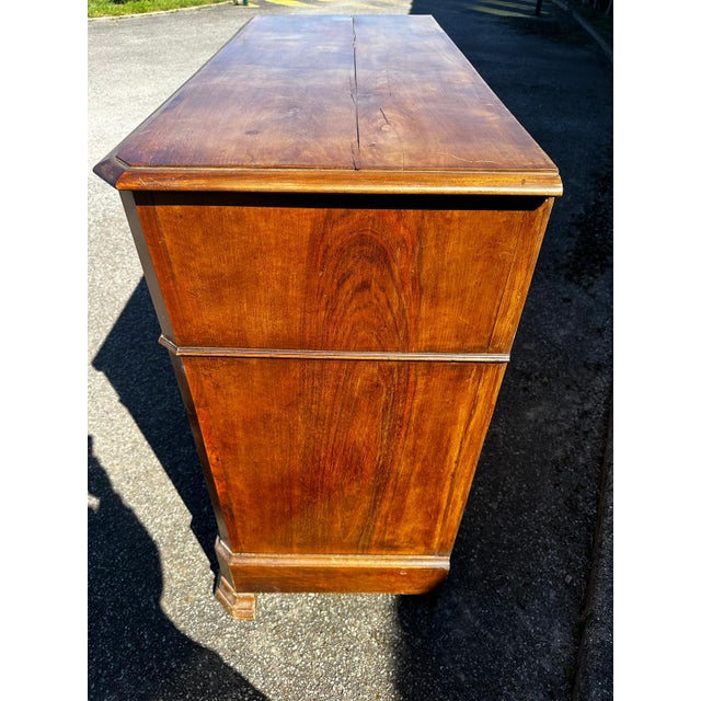 Antique Louis-Philippe Drop-Front Secretaire Desk in Walnut, 1800s For Sale - Image 18 of 18