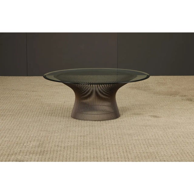 Mid-Century Modern Warren Platner for Knoll International Bronze Coffee Table, Circa 1970s For Sale - Image 3 of 14