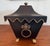 Chinoiserie Chinoiserie Style Gilt Decorated Black Tole Box With Scalloped Lid by Sarreid For Sale - Image 3 of 12