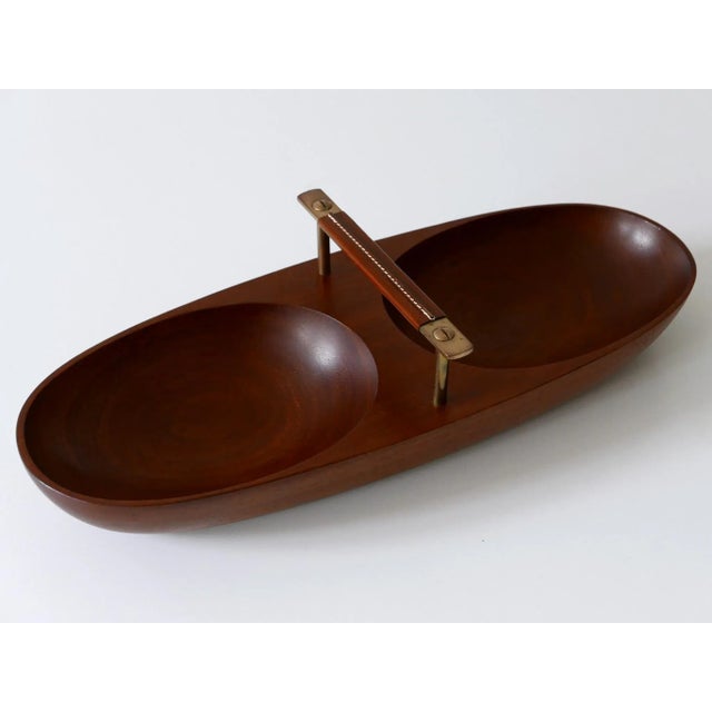Mid-Century Modern Austrian Nut Bowl in Teak by Carl Auböck, 1950s For Sale - Image 10 of 18