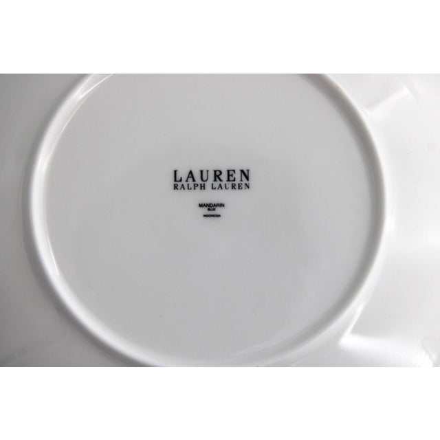 2000 - 2009 Lauren Ralph Lauren Mandarin Blue Pasta Soup Bowls, Set of 5 For Sale - Image 5 of 5