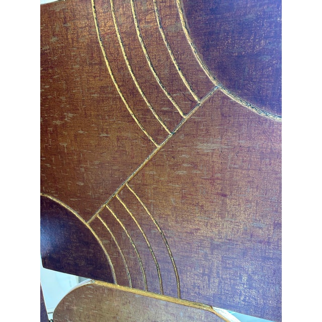 Post Modern Style Hand Crafted Gilded Wood Room Divider by James Johnston For Sale - Image 12 of 18