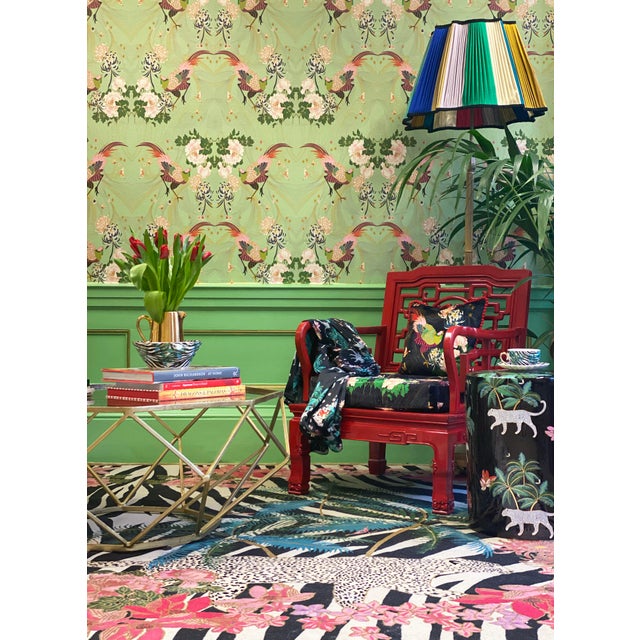 Wendy Morrison Phoenix Green Wallpaper | Chairish