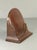 Art Deco Flame Mahogany Desk Clock Pocket Watch Base or Miniature Stand 2.75" Diameter For Sale - Image 3 of 17