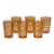 Morada Moroccan Tea Glasses Set of 6- Orange For Sale