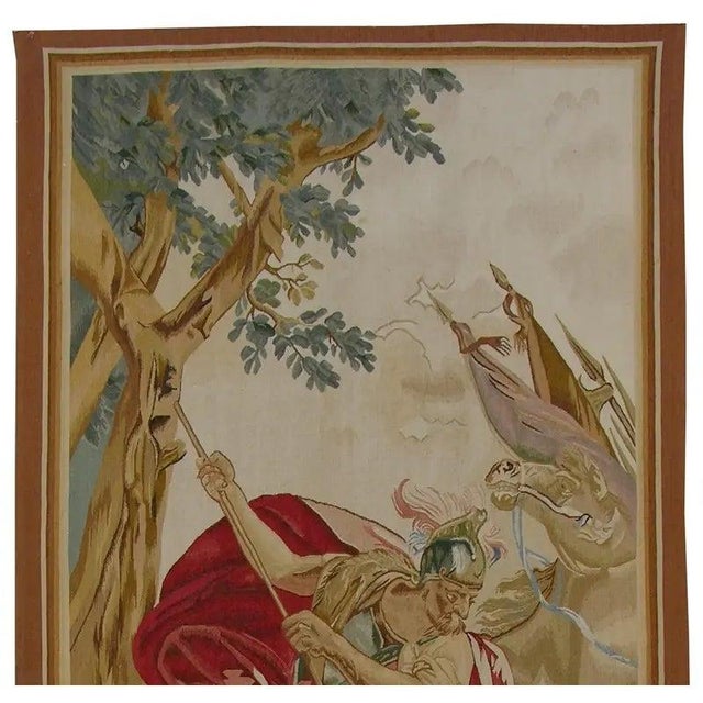 Vintage Tapestry Depicting Royal Soldiers in Battle For Sale In Los Angeles - Image 6 of 9