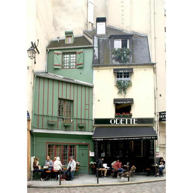 Printmaking Materials Vintage Color Etching Paris Fruit Shop 77 Rue Galande by Franz Xavier Wolf For Sale - Image 7 of 7