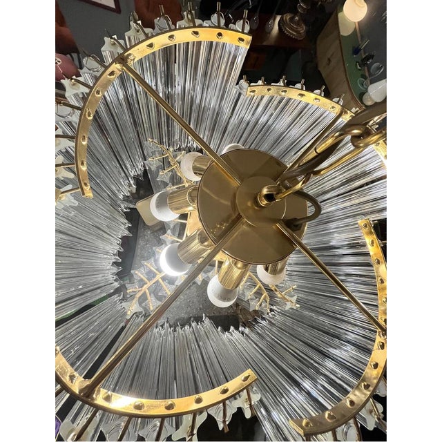 Chandelier in Murano Glass in the style of Venini, 1985 For Sale - Image 16 of 17