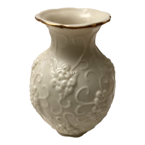 Vintage Ceramic Small Bud Vase Styled After Lenox