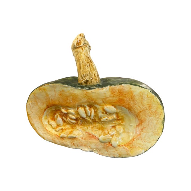 Green Mary Kirk Kelly Attributed Life Like Ceramic Autumn Gourds - Set of 6 For Sale - Image 8 of 10