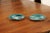 French 20th Century Asparagus Plates with Aqua Color and Rippled Accents - a Pair For Sale - Image 12 of 13