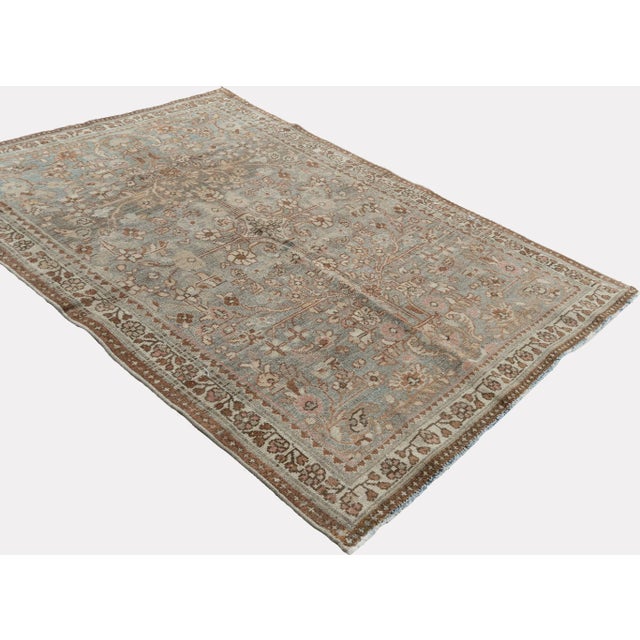 Antique Circa 1920 Malayer Rug 3'4 X 4'9 For Sale - Image 9 of 10