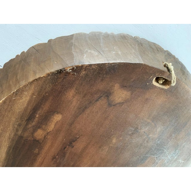 Wood Hand-Carved Souvenir Plate, 1940s For Sale - Image 7 of 12