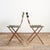 Antique French Folding Slatted Garden Bistro Chairs, 1920s, Set of 2 For Sale - Image 10 of 15