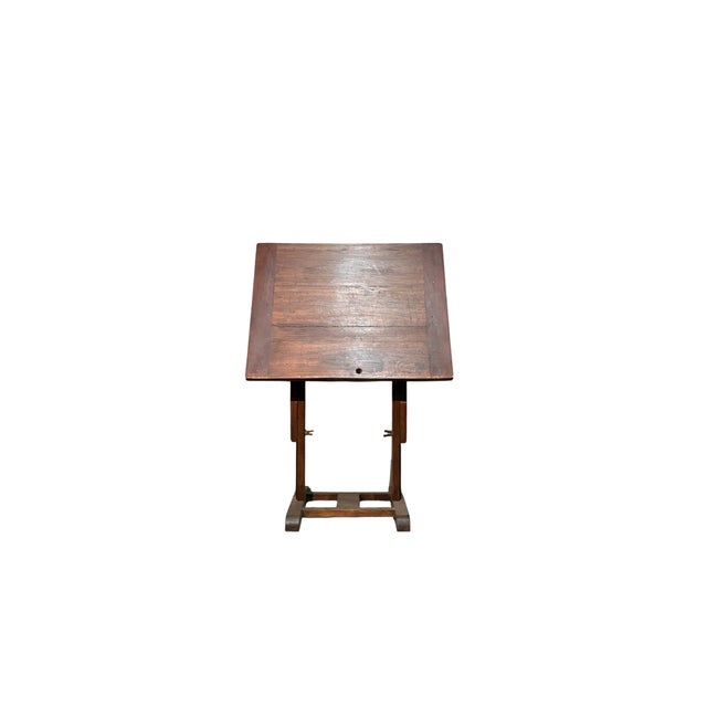 Architects Table in Walnut, 1890s For Sale - Image 4 of 5
