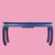 Asian Late 20th Century Ming Style Blue Console For Sale - Image 3 of 4