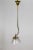Late 19th Century Victorian J-Style Ceiling Light Fixture With Etched Glass Shade For Sale - Image 10 of 12