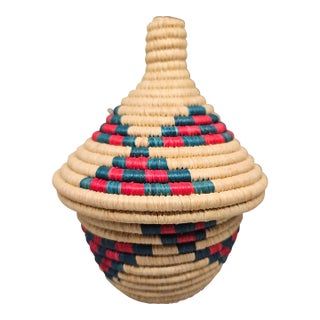 Handmade Africa Weaved Small Basket For Sale
