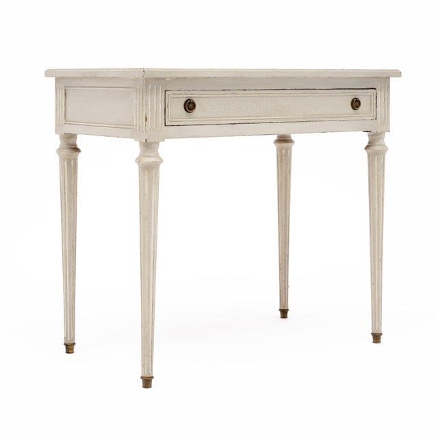 French Louis XVI Style Painted Cherrywood Writing Desk, Circa 1920 ...