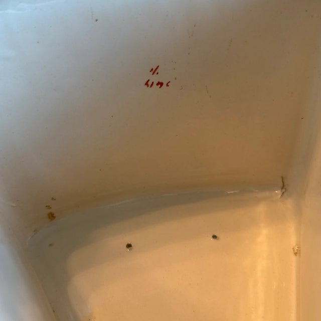 Ceramic 19th Century Huge Antique English Transferware Cheese Dome in the Imari Style For Sale - Image 7 of 8