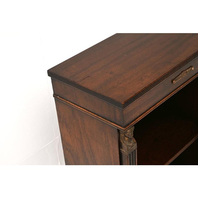 Wood Neoclassical Empire Style Open Bookcase, 1930 For Sale - Image 7 of 12
