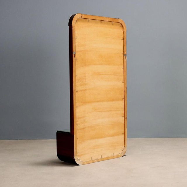 Glass Console Table with Mirror, 1970s For Sale - Image 7 of 8