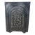 Late 19th Century French Quarter Cast Iron Fireplace Surround & Summer Cover 27" X 21" For Sale