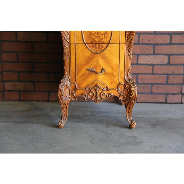 Antique French Provincial Style Nightstands - a Pair For Sale - Image 4 of 7