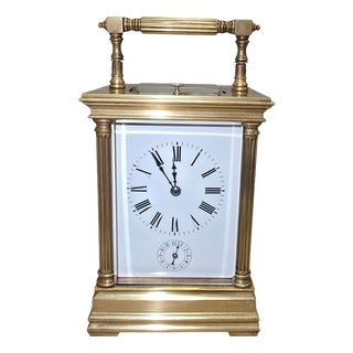Spanish Gilt Bronze Carriage Clock, 1890s For Sale