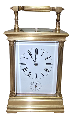 Spanish Gilt Bronze Carriage Clock, 1890s