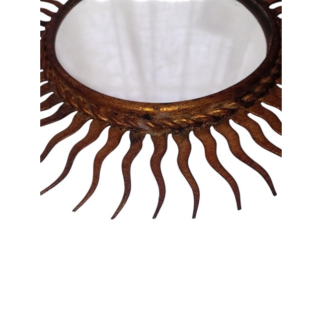 Mid-Century Modern Vintage Sun Mirror, 1955 For Sale - Image 3 of 6