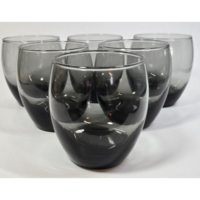 Mid Century Smoky Gray Roly Polies- Set of Seven For Sale - Image 6 of 10