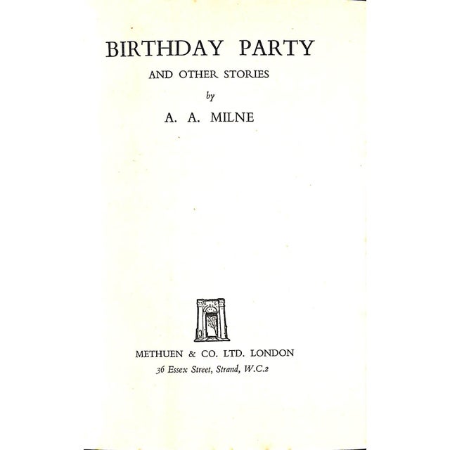 Traditional "Birthday Party" 1949 Milne, a.A. For Sale - Image 3 of 4