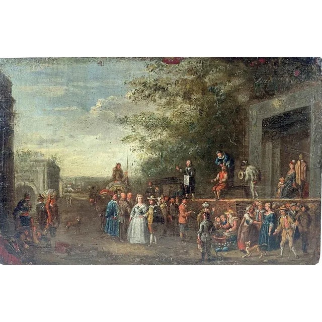 Flemish Artist, Figurative Scene, 1600, Oil on Panel For Sale - Image 9 of 9