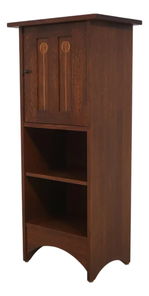 Stickley Harvey Ellis 1 Door Inlaid Cabinet