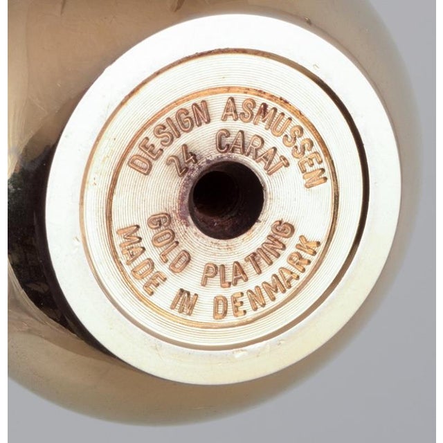 Tall and Narrow Necked Brass Vase by Otto Rasmussen for Design Asmussen, 1970s For Sale - Image 6 of 7