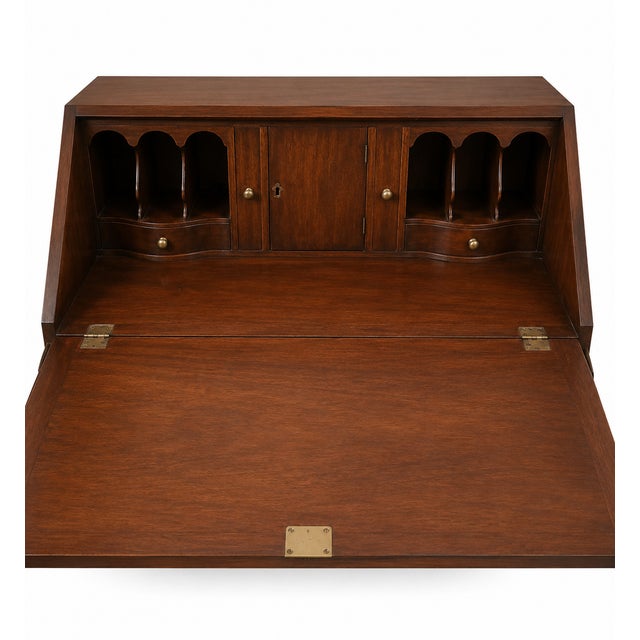 Antique Mahogany Ball & Claw Secretary Drop Front Desk For Sale In San Diego - Image 6 of 7