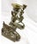 Early 19th Century Neo Classical Brass Chimera Candle Sticks For Sale - Image 6 of 12